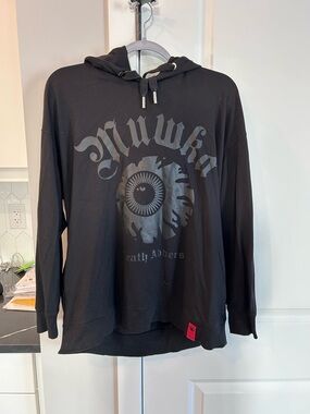 Mishka NYC Death Adders Eye Logo Hoodie Black Gothic Streetwear Pullover